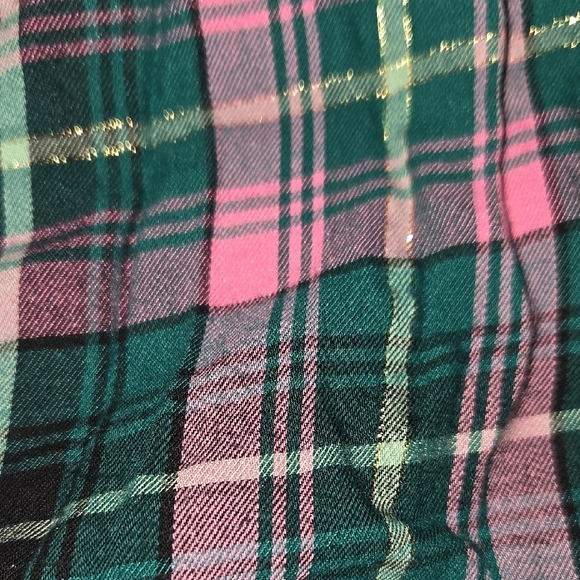 Victoria's Secret Green and Pink Plaid Pajama Set - Picture 7 of 11